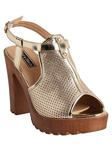 womens gold heels