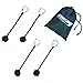 Activity Zone Knot Rope Handle Set of 4 Large Monkey Fist Ropes - Accessories for Ninja Line Obstacle Course - Hanging Attachments for Slackline Gym