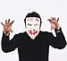 Gmasking 2021 PVC Halloween Election Horror New Year Kiss Me Cosplay Mask Costume Props (White)