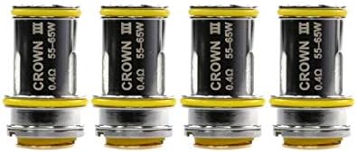 4pack Replacement C-o-i-l-s Heads for 0.25ohm 0.5ohm 0.4ohm for U-w-e-l-l Crown III (0.4ohm)
