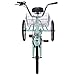 H&ZT Adult Folding Tricycle Bike, 20 Inch 3 Wheeled Folding Bicycle Trike for Unisex (Cyan, 20″ / 1-Speed)thumb 3