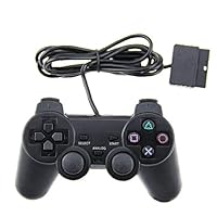 1 Pack PS2 Wired Controller Compatible with PS2 Playstation 2 - Black