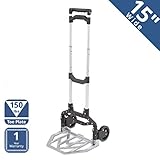 Seville Classics Folding Hand Truck & Dolly, 150 lbs. Capacity