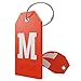 Shacke Initial Luggage Tag with Full Privacy Cover and Stainless Steel Loop – (Letter M)