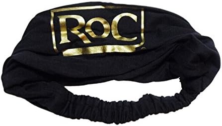 Roc Cosmetics Brand Navy Blue Gold Elastic Headband