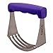 SUMO Pastry Cutter Tool - Heavy Duty Stainless Steel Dough Cutter, Dough Blender with Comfortable Handle Perfect for Flakey Pie Crust, Dishwasher Safe (Purple)