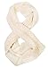 Simplicity Unisex Long Cowl Knitted Neck Scaves Circle Infinity Scarf, Beige