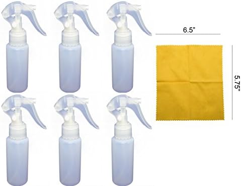 6 - Natural Mini Trigger Sprayers with 2 ounce HDPE Bottles