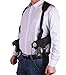 ZHW Tactical Universal Double Draw Shoulder Holster，Versatile Breathable Concealed Carry for Pistol Handgun Gun,Adjustable Elastic Band for Women Men (Black)