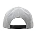King Star Men Solid Flat Bill Hip Hop Snapback Baseball Cap Panda-Gray