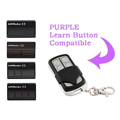 371lm 2 Pack Compatible Garage Door Remote Control with Purple Learn Button Liftmaster Chamberlain Craftsman 370LM 371LM 373LM 139.53753 139.53753 139.18191