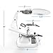 MagniPros LED Light Helping Hands Magnifier Soldering Station - 2X 4X USB Lighted Hands Free Magnifying Glass Stand with Clamp and Alligator Clips - for Soldering, Assembly, Repair, Modeling,Crafts