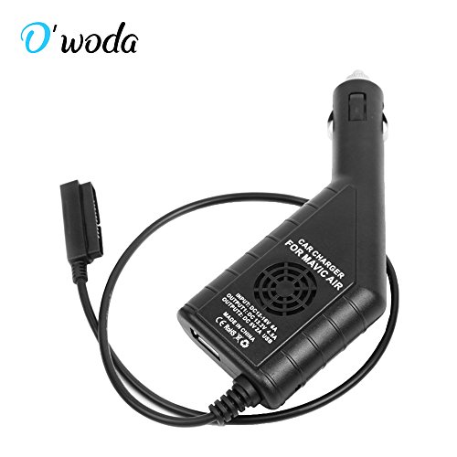 O'woda 2 in 1 DJI Mavic AIR Car Charger 12V Intelligent Battery Charging Connector Drone Controller Charging Hub
