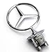 Mercedes Benz Vehicle Hood Star Emblem Badge,For Mercedes Benz all S serie,E serie,C serie,W series, etc. (Bright silver)