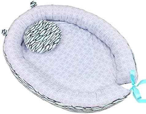 Crib Sleeping Pad Soft and Comfortable Portable Home Out Baby Sleeping Dedicated (Color : Green)
