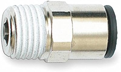 Male Connector, Tube 8mm, Pipe 3/8In, PK10