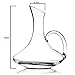 Culinaire 1800 ml (60.8 oz) Crystal Glass Wine Decanter/Wine Carafe with Handle