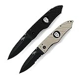Hoffner Tactical Liner Lock Folding Knife - 3.5 Inch Blade, G10 Grip and Reversible Pocket Clip. Fast One Hand Opening