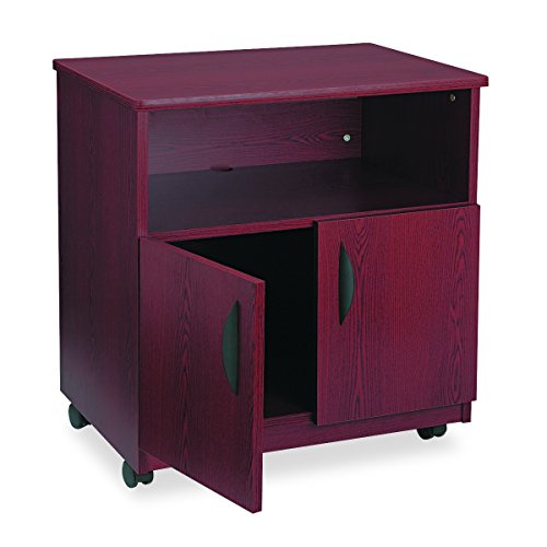 Safco 1850MH Machine Stand, 2-Door Cabinet/Open Space, 28-1/8w x 19-3/4d x 30-1/2h, My - Thumbnail 3