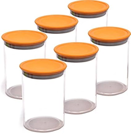 Star Work Air Tight Unbreakable Container Full (Set of 6) Idle for Kitchen- Food Rice Container-900ml