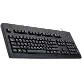 Cherry MX Blue Switch Standard Corded Keyboard - 104 Keys (G80-3000LSCEU-2)
