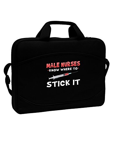 TooLoud Male Nurses - Stick It 15" Dark Laptop / Tablet Case Bag