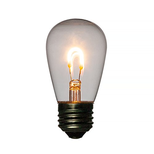 Fantado LED Filament Light Bulb, S14 Vintage Look, Energy Saving, E26 Base, 0.5 Watts (2-Pack) by PaperLanternStore