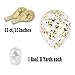 Treasures Gifted Gold Confetti Balloons - Clear Confetti Balloons - 12