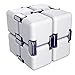 Infinite Cube，Fidget Cube in Style With Pressure Reduction Toy - Infinity Turn Spin Cube Edc Fidgeting - Killing Time Toys for For ADD, ADHD, Anxiety, and Autism Adult and Children（Sliver）