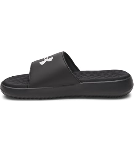 Amazon.com | Under Armour Unisex Project Rock 3 Slides, (001  display picture 1
