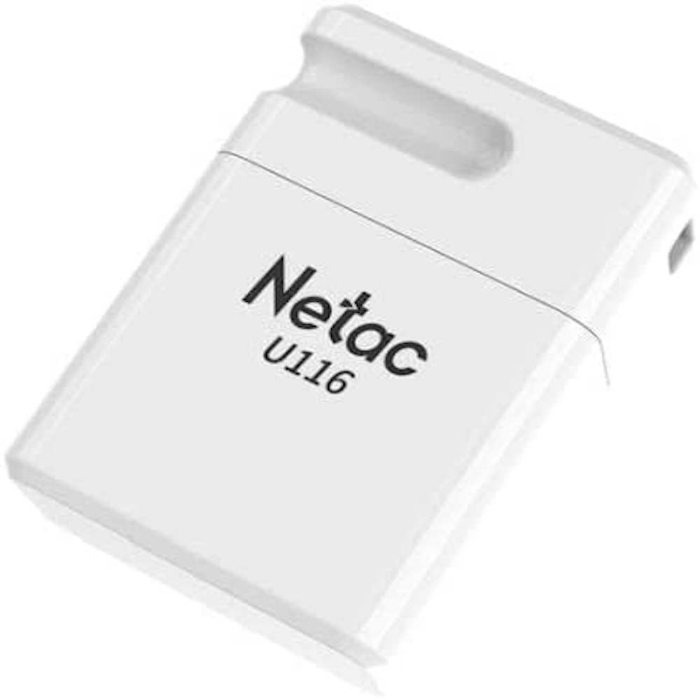 Netac 32GB Ultra Mini USB 3.2 Gen1 Memory Pen, U116, Cap, Lanyard Hole, Software Encryption