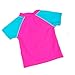 Baby Toddler Girl Swimsuit Set Kid Two Pieces Swimwear Rash Guard Blue 4t