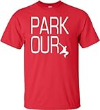 YL 14-16 Red Youth Parkour Logo T-Shirt