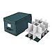 Ornament Storage Box - Flip Top Organizer Cube With 24 Individual Compartments and Dividers - For Christmas Bulbs and Decorations by Elf Stor (Green)