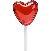 RomanticDesign Women Unique Acrylic Clutch Purse Stylish Transparent Heart & Lollipop Evening Bag for Party Prom