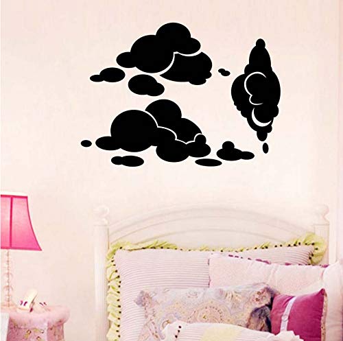 Etiqueta De La Pared Del Arte De Bienvenida Nube Blanca Patron