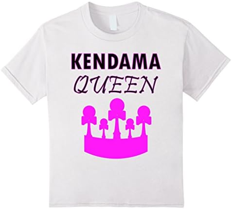 Kids Kendama Queen Girls T-shirt 12 White