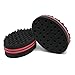 BEWAVE Hair Twist Black Ice Sponge For Afro Braid, Dreadlock Coils Curl Brushes, 2 Pcs