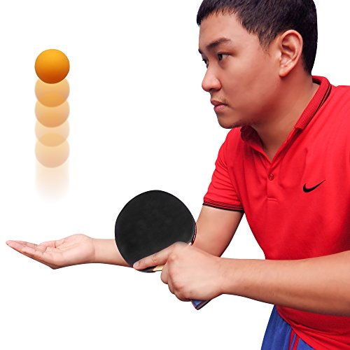 MightySpin Elite Carbon Ping Pong Paddle w/ SureSpeed Technology - Killer Speed and Spin for Forehand Backhand Loops | Professional Table Tennis Racket | Blade Expert Level (Elite Carbon) - Thumbnail 7