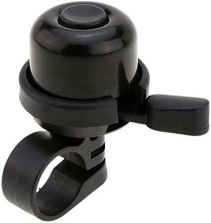 SWman Mini Bicycle Bell Ping Ring Push Bike Bell Sound Handlebar Classical Ring, Brass Bike Horn Safety Warning Loud Cycling Riding Sports Bicycle Accessories for Kids (Black)
