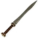 Gladius Sword- High Carbon Damascus Steel Sword- 24"- Gladiator/ Roman Sword
