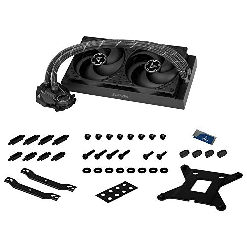 ARCTIC Liquid Freezer II 280 - Multi Compatible All-in-One CPU AIO Water Cooler, Compatible with Intel & AMD, Efficient PWM Controlled Pump, Fan Speed: 200-1700 RPM (Controlled via PWM) - Black