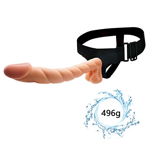 Adjustable Stráp on Belt with 12.6 Inch Super Long Massager Together (Flesh)