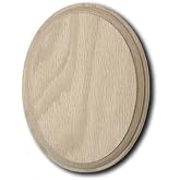 White Oak 7037 5-1/2 x 4 inch Oval Wood Rosette for Stair Remodeling
