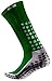 TRUSOX Mid-Calf Crew Cushion Soccer | Football Socks (Pair) with Anti Slip Pads To Reduce Blisters, for Men and Women, Black, Small, Shoe Size US(M 3-6.5, W 4-7.5)