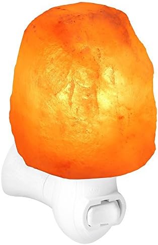 Salt Lamp,Winfi Mini Himalayan Salt Lamp Hand Carved Natural Salt Crystal Rock Lights with Incandescent Bulb,Night Light with Wall Plug for Office,Home,Living Room,Bedroom(0.3kg-0.4kg)