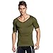 HÖTER Mens Slim and Tight Super Soft Compression & Slimming Shaper V-Neck Compression Shirt