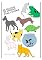 Livro 50 páginas de animais para colorir