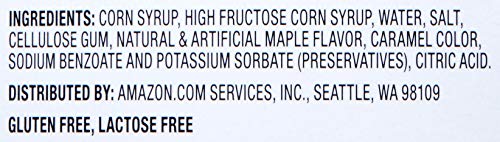AMAZON BRAND – HAPPY BELLY PANCAKE SYRUP, ORIGINAL FLAVOR, 24 FL OZ
