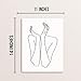 Modern Abstract Woman's Body Shape Silhouette Wall Decor Art Print Poster 11